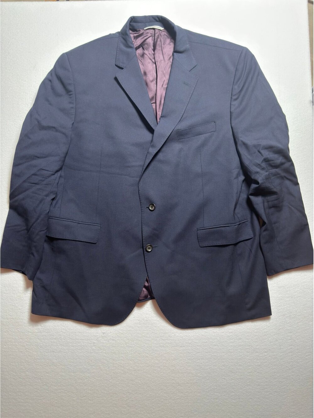 Jack Victor Sprint 48R Navy Suit Jacket Italian Wool Stretch Made in Canada NWOT